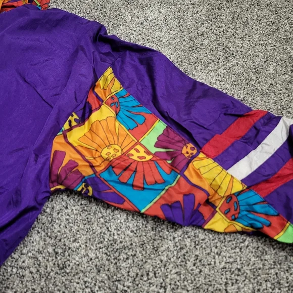 Vertical Active Purple Vintage Windbreaker Size XL(16) - Picture 5 of 12